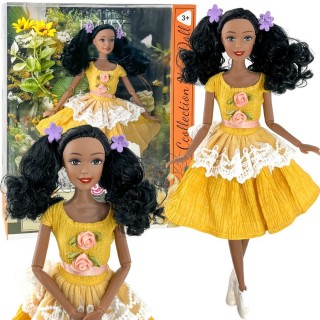 Lėlė Emi | 32 cm madinga apranga ir juodi plaukai | Woopie Royal 57581