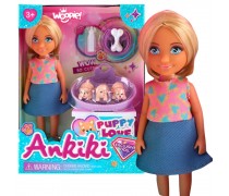 Lėlės rinkinys su šuniukais | Ankiki su aksesuarais | Woopie Royal 57611