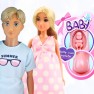 Lėlių rinkinys | Šeima: Nėščia mama, tėtis ir kūdikis | Woopie Royal 57741