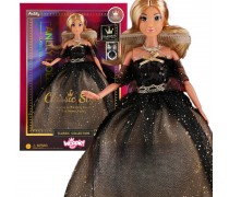 Lėlė Lily su juoda vakarine suknele ir ilgais plaukais | Woopie Royal 57789