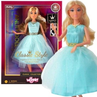 Lėlė Lily su turkio spalvos suknele | 30 cm šviesūs plaukai | Woopie Royal 57802 Lėlė Lily su turkio spalvos suknele | 30 cm šviesūs plaukai | Woopie Royal 57802