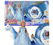 Lėlė ledo princesė su stebuklinga karieta | Šviečianti | Woopie 57970