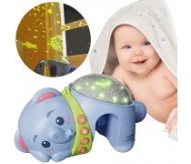 Naktinė lempa - žvaigždžių projektorius | Pliušinis drambliukas | Woopie Baby 58076