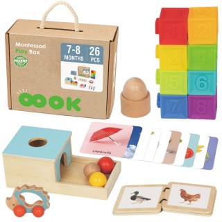 Lavinamasis rinkinys | Montessori GREEN Box 6in1 | Woopie 58151