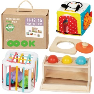 Lavinamasis žaislų rinkinis | 5in1 Montessori 11-12 mėn | Woopie Green 58175