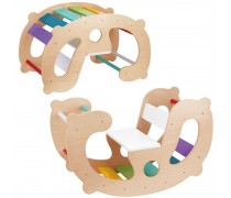 Medinė supynė ir tiltelis 2in1 | Montessori | WOOPIE 58205