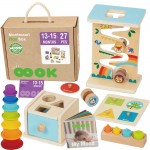 Sensorinė dėžutė 6in1 | 13-15 mėn. | Montessori | Woopie Green 58229