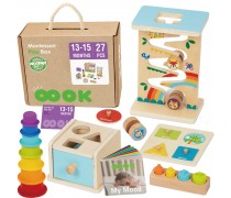 Sensorinė dėžutė 6in1 | 13-15 mėn. | Montessori | Woopie Green 58229 Sensorinė dėžutė 6in1 | 13-15 mėn. | Montessori | Woopie Green 58229