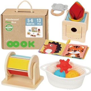 Lavinamasis Montessori rinkinys | Green Box 6in1 5-6 mėn. | Woopie 58236
