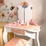 Medinis kosmetinis staliukas | Su veidrodžiu ir priedais | Woopie Green 58243