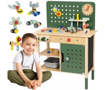 Medinės dirbtuvės | STEM su įrankiais | WOOPIE GREEN 58250 Medinės dirbtuvės | STEM su įrankiais | WOOPIE GREEN 58250