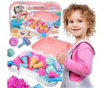 Kinetinio smėlio rinkinys | ledai lagamine | WOOPIE 58328