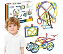 Konstrukcinės kaladėlės | 3D matematinės, 155 dalių | WOOPIE 58366