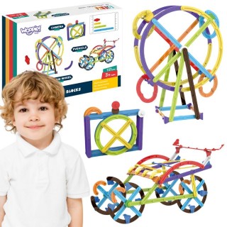 Konstrukcinės kaladėlės | 3D matematinės, 155 dalių | WOOPIE 58366 Konstrukcinės kaladėlės | 3D matematinės, 155 dalių | WOOPIE 58366