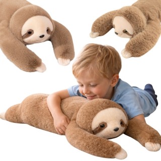 Sensorinis svorinis pliušinis žaislas | tinginys 65cm 1.5kg | WOOPIE 58427 Sensorinis svorinis pliušinis žaislas | tinginys 65cm 1.5kg | WOOPIE 58427