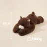 Svorinis pliušinis meškiukas | antistresinis, sensorinis, 65cm, 1500g | WOOPIE 58434