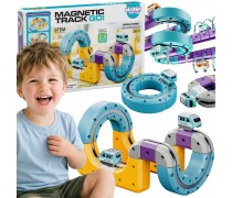 Magnetinė traukinių trasa | Edukacinė, 38 detalių | WOOPIE 58489