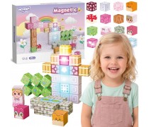 Magnetinės kaladėlės | 48 detalės 3D edukacinė dėlionė Montessori | Woopie 58892 Magnetinės kaladėlės | 48 detalės 3D edukacinė dėlionė Montessori | Woopie 58892