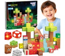 Magnetinės konstruktoriaus kaladėlės | Miškas 75 el. | Woopie 58922 Magnetinės konstruktoriaus kaladėlės | Miškas 75 el. | Woopie 58922
