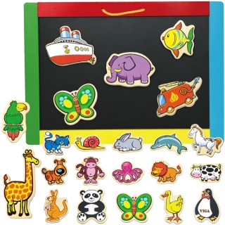 Mediniai magnetukai | Gyvūnai 20 vnt. | Viga 58923N Mediniai magnetukai | Gyvūnai 20 vnt. | Viga 58923N