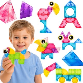 Magnetinės kaladėlės | lavinamosios, 3D, 21 detalė | WOOPIE 58939 Magnetinės kaladėlės | lavinamosios, 3D, 21 detalė | WOOPIE 58939