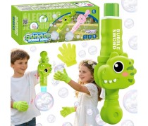 Muilo burbulų pistoletas | žalias dinozauras su dūmais | WOOPIE 59066 Muilo burbulų pistoletas | žalias dinozauras su dūmais | WOOPIE 59066
