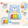 Lavinamasis muzikinis pianinas meškiukas | šviesiai mėlynas | WOOPIE BABY 59134