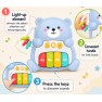 Lavinamasis muzikinis pianinas meškiukas | šviesiai mėlynas | WOOPIE BABY 59134