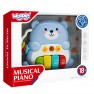 Lavinamasis muzikinis pianinas meškiukas | šviesiai mėlynas | WOOPIE BABY 59134