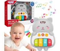 Interaktyvus vaikiškas pianinas | katinėlio formos | WOOPIE 591650 Interaktyvus vaikiškas pianinas | katinėlio formos | WOOPIE 591650