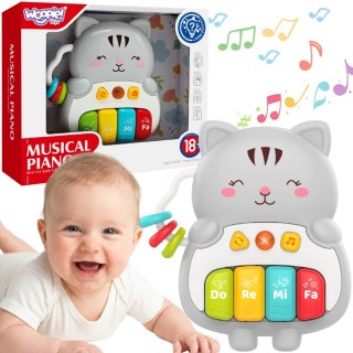 Interaktyvus vaikiškas pianinas | katinėlio formos | WOOPIE 591650 Interaktyvus vaikiškas pianinas | katinėlio formos | WOOPIE 591650