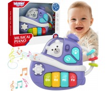 Interaktyvus muzikinis pianinas | violetinis laivelis | WOOPIE 59196 Interaktyvus muzikinis pianinas | violetinis laivelis | WOOPIE 59196