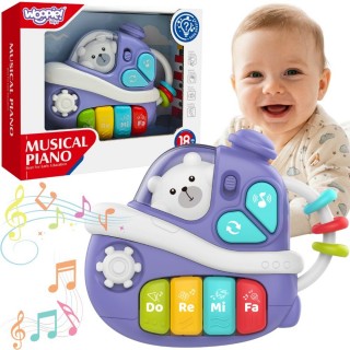 Interaktyvus muzikinis pianinas | violetinis laivelis | WOOPIE 59196