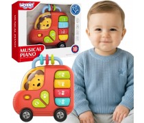 Interaktyvus muzikinis pianinas | autobusas su liūtu | WOOPIE 59400 Interaktyvus muzikinis pianinas | autobusas su liūtu | WOOPIE 59400