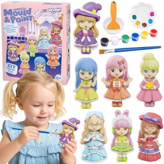 Kūrybinis gipso liejimo rinkinys | Magnetukai Princesės | WOOPIE 59493