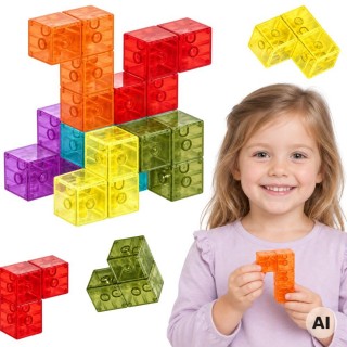 Magnetiniai blokeliai | 3D Tetris | Woopie 59592