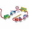 Medinis vėrimo žaidimas | Transporto priemonės | Montessori | Viga 59851N