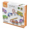 Medinis vėrimo žaidimas | Transporto priemonės | Montessori | Viga 59851N