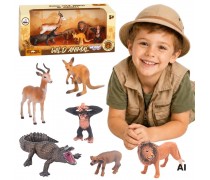 Laukinių gyvūnų figūrėlių rinkinys | Safari, 6 dalys | WOOPIE 59943