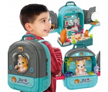 Žaislinis veterinaro rinkinys | 3in1 namelis kuprinėje su šuniuku | Woopie 650063