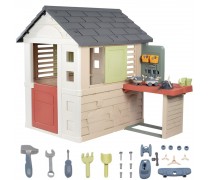 Žaidimų namelis su dirbtuvėmis | 39 priedai | Smoby 810742 Žaidimų namelis su dirbtuvėmis | 39 priedai | Smoby 810742