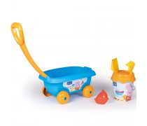 Smėlio žaislų rinkinis su vežimėliu | Kiaulytė Pepa | Smoby 867021