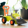 Paspiriamas traktoriukas | Claas su priekaba ir kaušu | Falk 912D