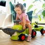 Paspiriamas traktorius | Claas su priekaba ir krautuvu | Falk 912N