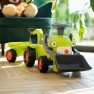 Paspiriamas traktorius | Claas su priekaba ir krautuvu | Falk 912N