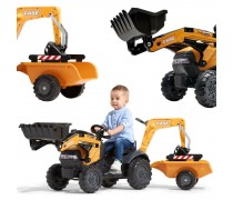 Minamas traktorius | su priekaba ir ekskavatoriumi CASE | FALK 967N