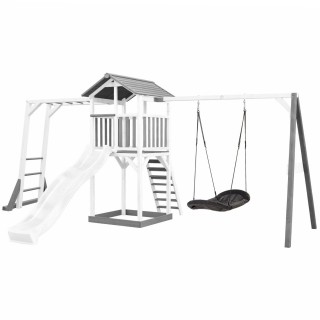 Medinė žaidimų aikštelė | Roxy su čiuožykla ir sūpynėmis | AXI A025.134.92 Medinė žaidimų aikštelė | Roxy su čiuožykla ir sūpynėmis | AXI A025.134.92