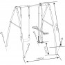Lauko sūpynės | Metalinės | AXI A030.245.00