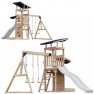 Medinė žaidimų aikštelė | su čiuožykla ir sūpynėmis Malik | AXI A030.502.90