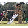 Medinė žaidimų aikštelė | su čiuožykla ir sūpynėmis Malik | AXI A030.502.90
